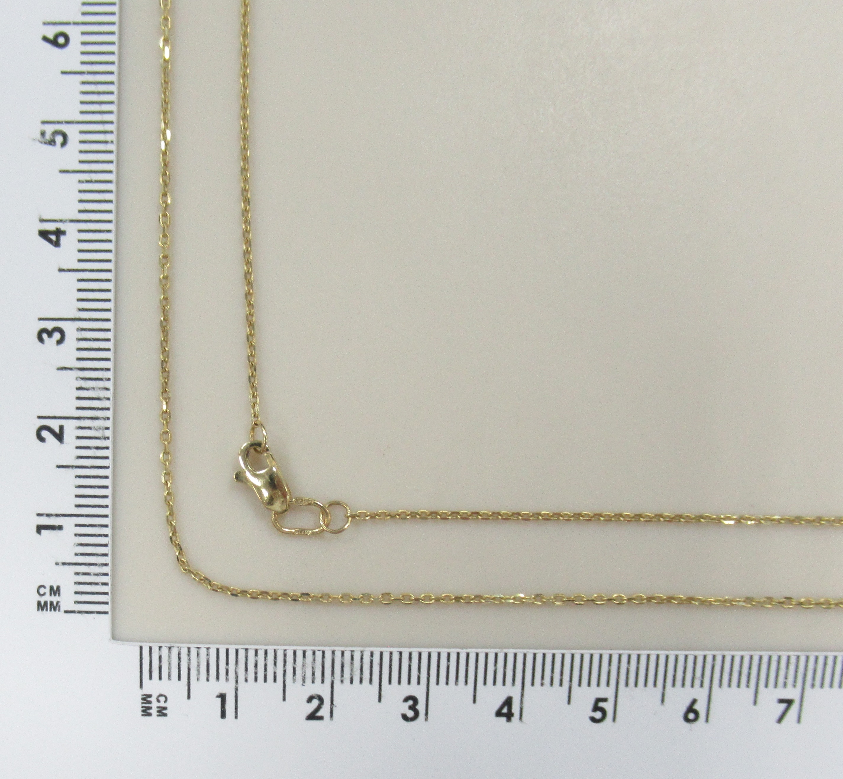 Золотая цепь 585 пробы; желтое золото; плетение Якорное;